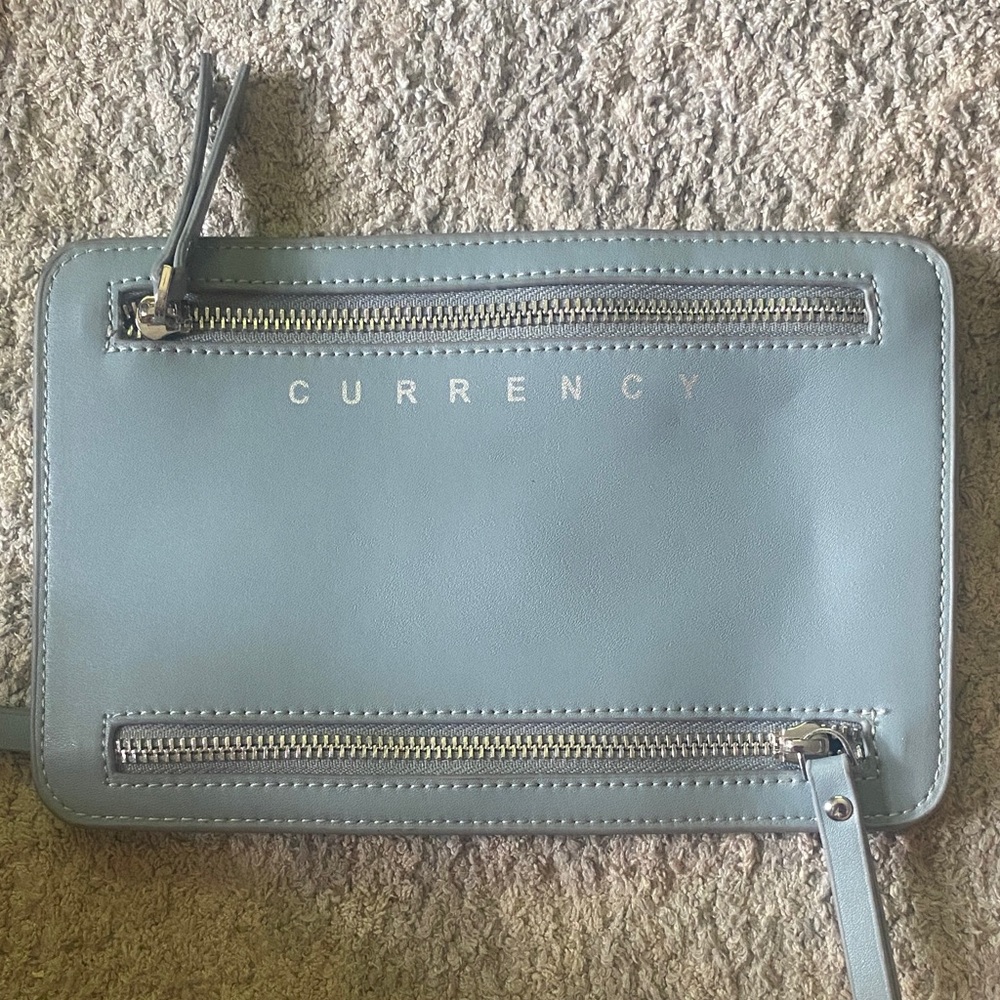 Light Blue Zip Wallet -
